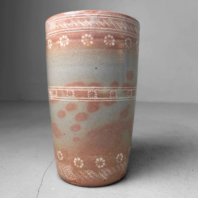 Japanese Hoso-Mizusashi Water Jar by Yohei Nakamura, 1970s For Sale - Image 14 of 17