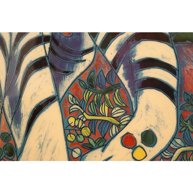 1990s 1990s Signed “White Tigers” Serigraph by Jiang Tiefeng For Sale - Image 5 of 8
