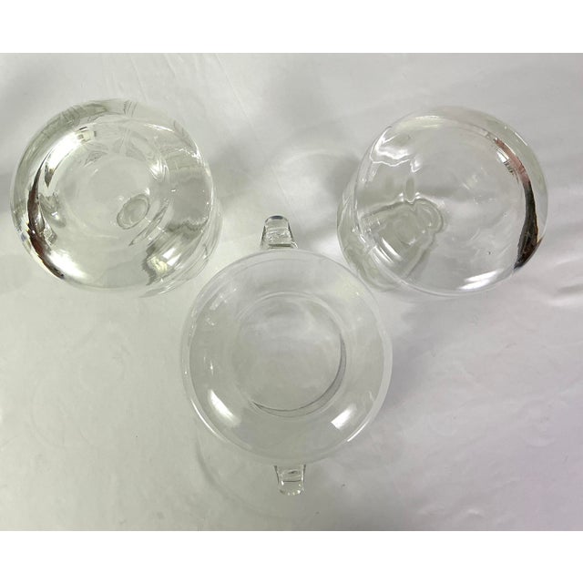 Krosno,Poland-Makers of Fine Crystal-Two Tulip,etched Decanters and a Matching Ice Bucket – Three Pieces For Sale - Image 11 of 11