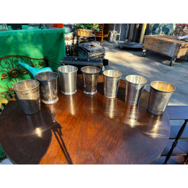 Metal 1970s Kentucky Derby Collection of Silver Plated Cup s- Set of 7 For Sale - Image 7 of 7
