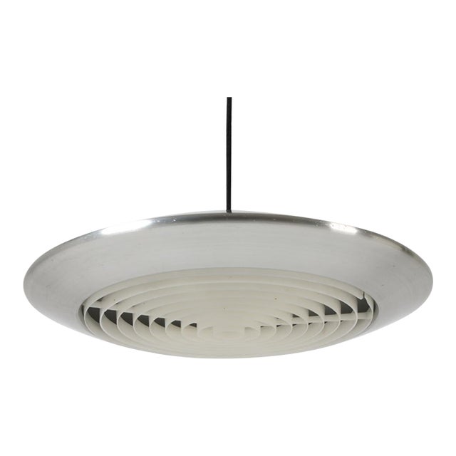 1965 Jo Hammerborg “Diskos” Aluminum Pendant for Fog & Mørup For Sale