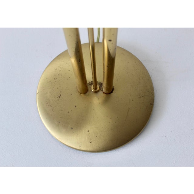 Brass 1980s Postmodern Adjustable Two Light Brass Floor Lamp by Holtkoetter Luechten For Sale - Image 8 of 17