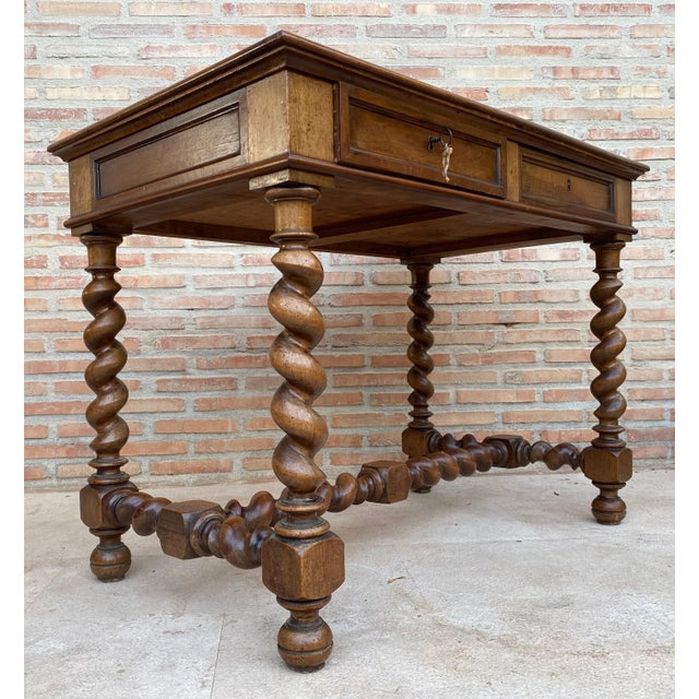 Early 19th Century French Walnut Worktable For Sale - Image 4 of 18