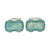 Blue Belgian Art Deco Turquoise Earthenware Vases by Thulin, 1920s, Set of 2 For Sale - Image 8 of 16