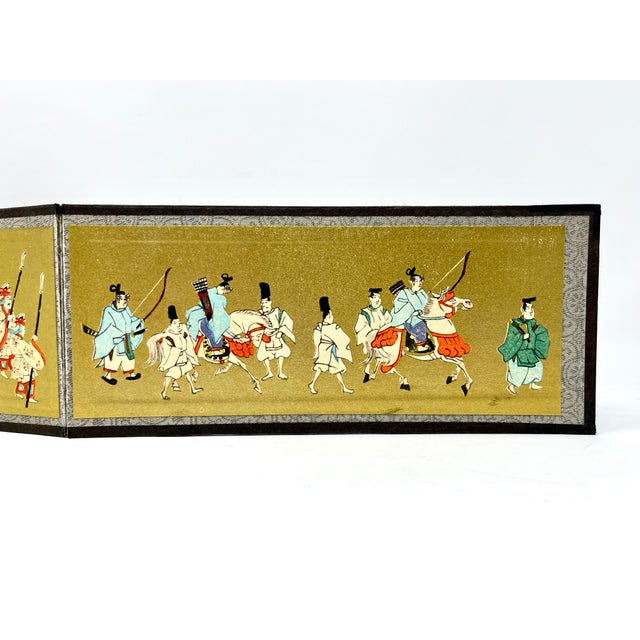 Vintage Four Panel Tabletop Japanese Byōbu Screen Chairish