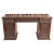 Brown Antique Ornate Carved Anglo-Indian Oak Padauk Breakfront Pedestal Sideboard For Sale - Image 8 of 8