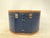 Blue Antique Hat Box in Blue-Lined Cardboard and Leather, 1890s For Sale - Image 8 of 16