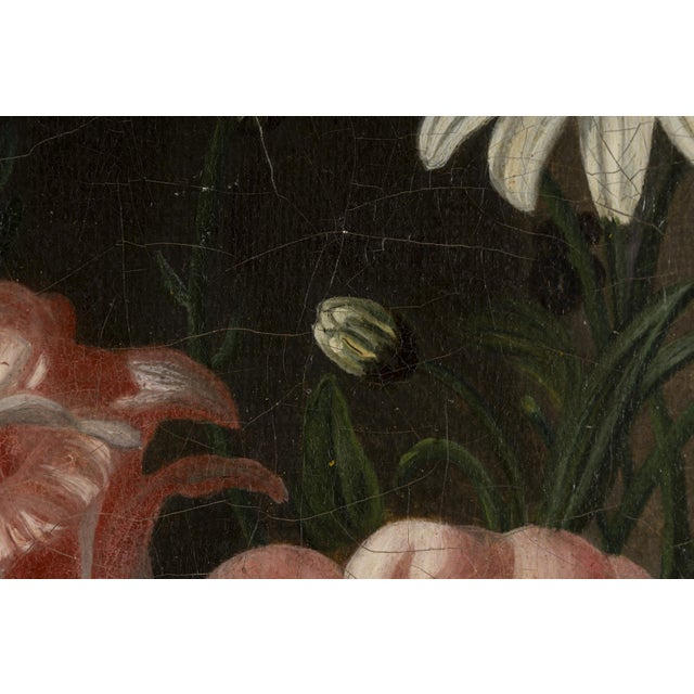 Mid 19th Century C. Leroy, Floral Still Life with Camellia and Daisies, Oil on Canvas For Sale - Image 5 of 14