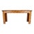 Vintage Basket Weave Woven Reed Rattan Console Table, Italy 1970's For Sale