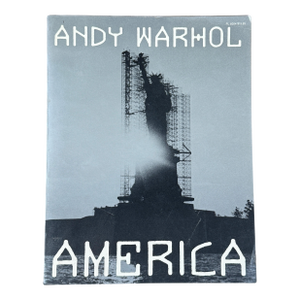 Andy Warhol America First Edition 1985 Photography Book