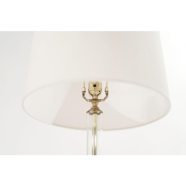 Glass and Brass Table Lamps, C. 1960s For Sale - Image 9 of 12