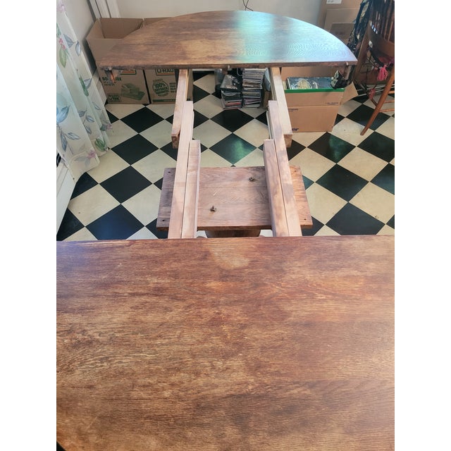 1920s Lion Clawfoot Oak Pedestal Table For Sale - Image 12 of 12