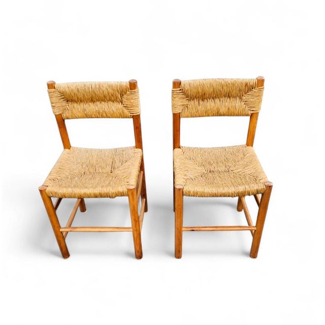 Vintage French Pine Dining Chairs, 1950s, Set of 2 For Sale - Image 17 of 18