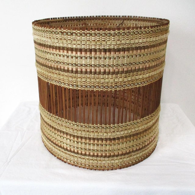 Maria Kipp Mid Century Woven Lamp Shade For Sale - Image 10 of 10