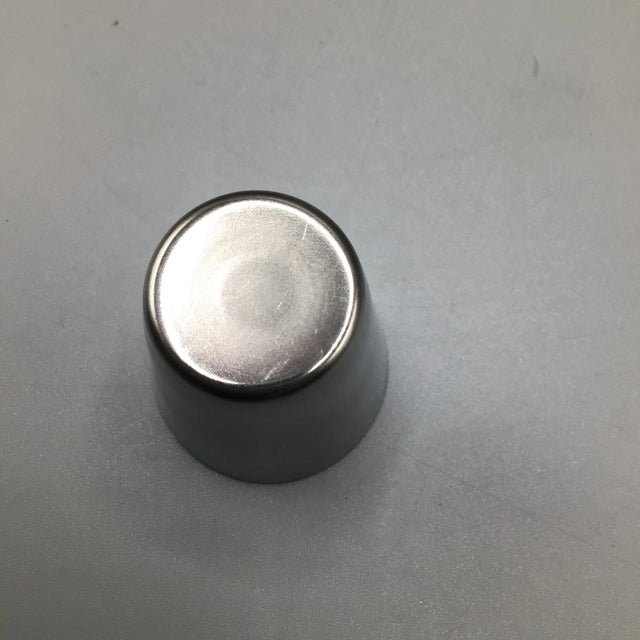 Vintage Mad Man Elite Stainless Steel Flask Set With 4 Shot Glasses, 1 Flask and 1 Funnel in Original Gift Box - 7 Piece For Sale - Image 10 of 13