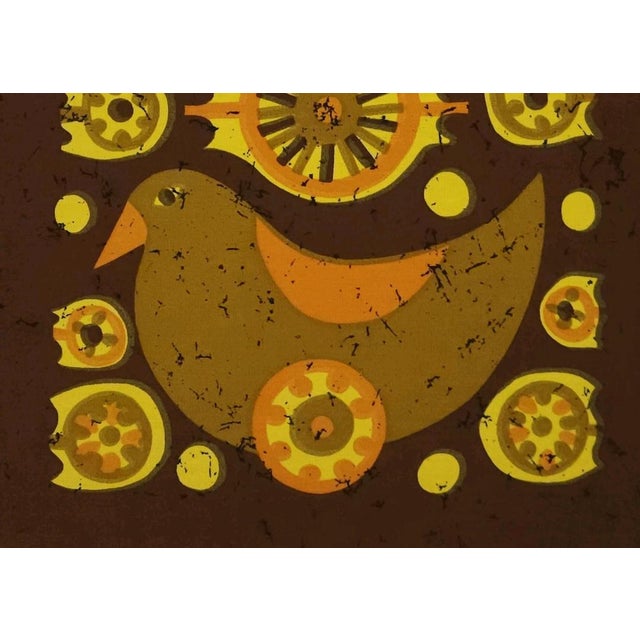 Mid-Century Modern Mid-Century German Pop Art Screen-Printed Wall Hanging by Traute Sänger, 1970s For Sale - Image 3 of 4