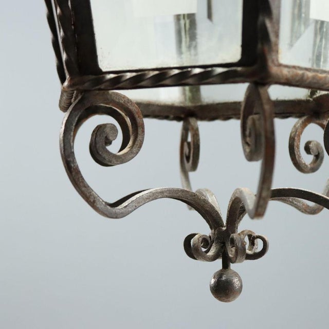 Gray Truncated Pyramid Hexagonal Lanterns For Sale - Image 8 of 11
