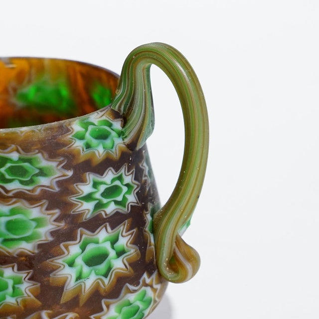 Early 20th Century Antique Millefiori Bowl With Handles, Fratelli Toso Murano Ca. 1900s For Sale - Image 5 of 7