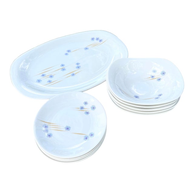 Mid Century Modern Iroquois Parasols Dish Set by Ben Seibel - 11 Pieces For Sale