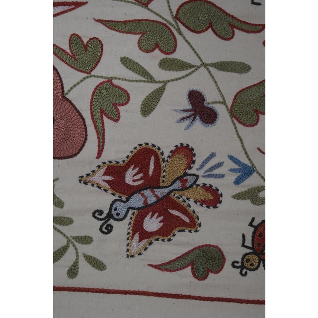 Textile Suzani Pictorial Wall Decor For Sale - Image 7 of 10
