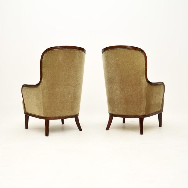 Carl Malmsten Set of Vintage Swedish Armchairs by Carl Malmsten, 1940 For Sale - Image 4 of 9