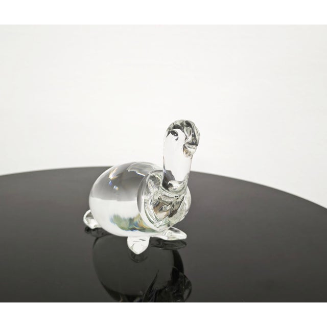 1970s Mid-Century Murano Clear Glass Sculpture by Vincenzo Nason, Italy 1970 For Sale - Image 5 of 16