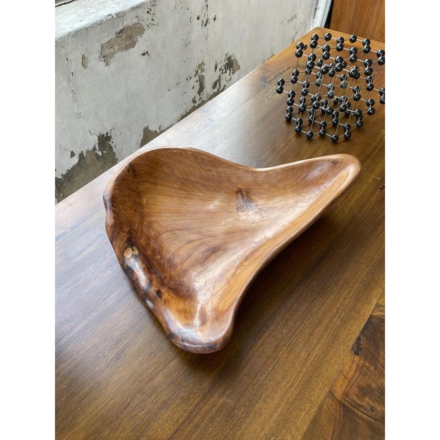 Cedar Root Wooden Flat Dish, 1950s For Sale - Image 18 of 18