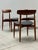 Absolutely fantastic designed and very rare set of four H.W. Klein for Bramin teak wood dining chairs with...
