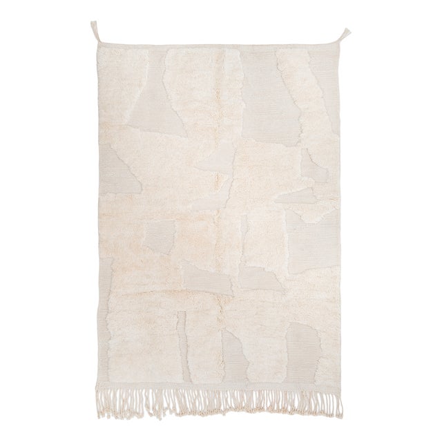 Hand-Knotted Wool Rug by Azele Studio For Sale