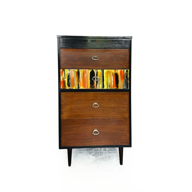 Mid-Century Modern Teak Chest of Drawers, 1950s For Sale - Image 9 of 13