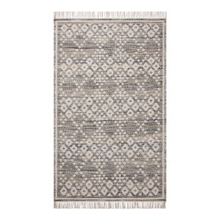Angela Rose x Loloi Rivers Denim / Ivory 2'-3" x 3'-9" Accent Rug For Sale