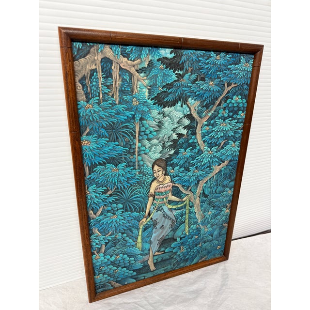 K T Hasmara Traditional Balinese Painting For Sale - Image 4 of 12