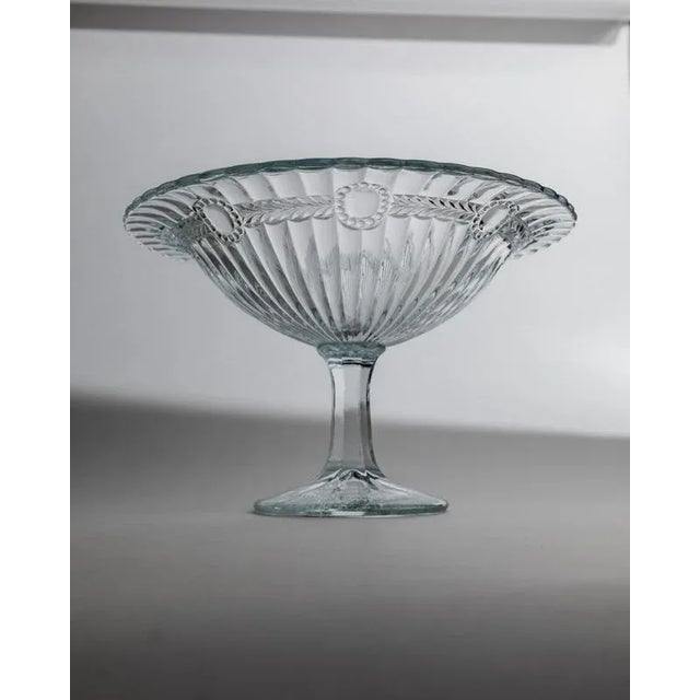 Vintage Pressed Glass Compote, 1910s For Sale - Image 11 of 11