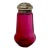 Victorian Cranberry Glass Shaker Muffineer 5.5” For Sale