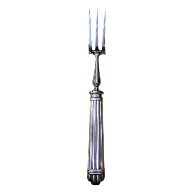 Late 20th Century Late 20th Century Christofle Flatware Set "Aria" Silverplate - 8pcs For Sale - Image 5 of 17