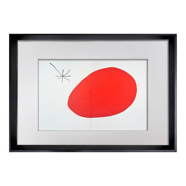 Joan Miró Original Numbered Limited Edition Lithograph, Cramer 208, 1975 For Sale