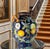Large 16+ In. Villa Bellagio Majolica Orcio Cobalt Blue Fruit Double-Handled Jug Urn Vase For Sale - Image 9 of 18