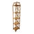 Vintage Bamboo & Rattan 5-Tier Étagère Shelf – Coastal Chinoiserie Style For Sale - Image 4 of 7