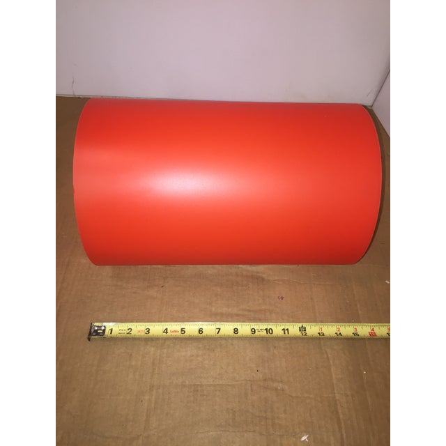 Mid-Century Modern Ufficio Tecnico Kartell Waste Basket in Translucent Red Designer Gino Columbini For Sale - Image 3 of 6