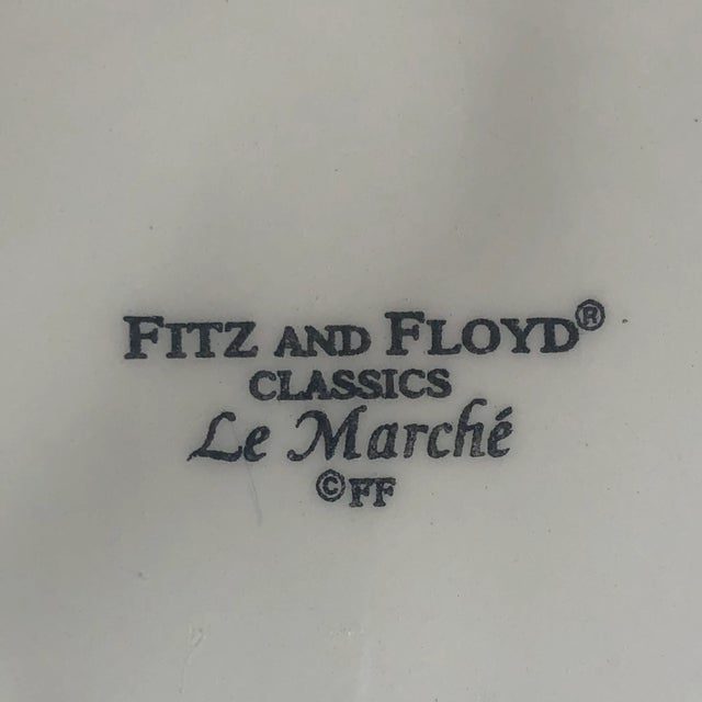 Fitz and Floyd Le Marché Eggplant Appetizer Dish For Sale - Image 9 of 11