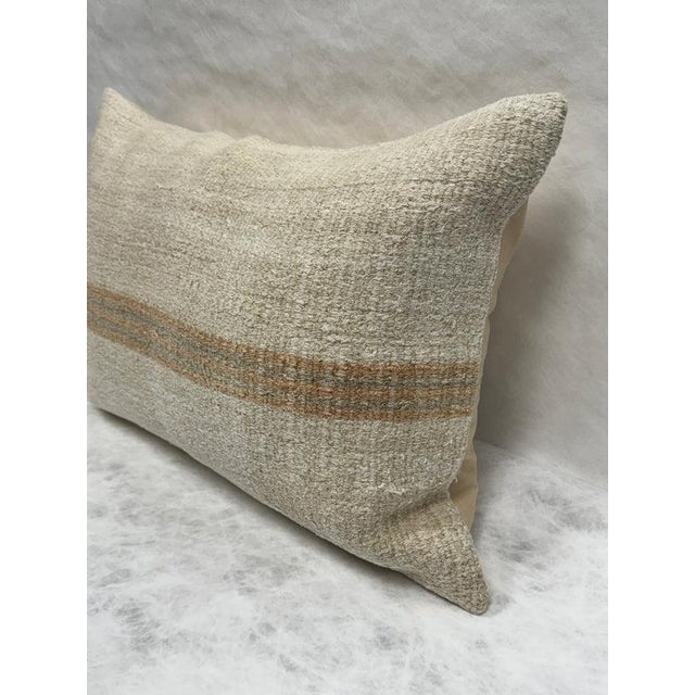 Turkish Hemp Pillow Cushion Natural Beige Brown Pillow Cushion Cover 16" x 24" #30103 Enhance your home decor with our...