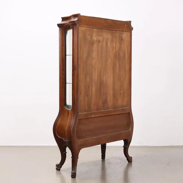 Brown Showcase in Mahogany and Glass For Sale - Image 8 of 9