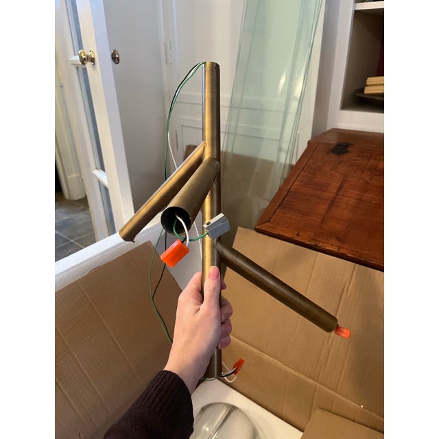 Brass Sedona Single Chandelier by Visual Comfort & Co. For Sale - Image 8 of 9