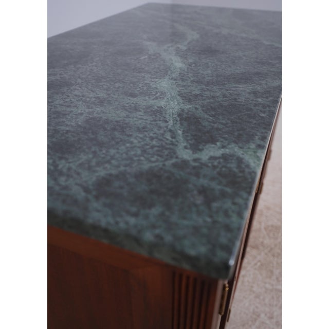 McLain Weisland Regency Custom Mahogany Marble Top Credenza For Sale - Image 12 of 16