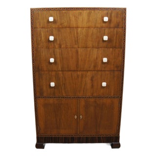 Art Deco Lowboy Cabinet by Bath Cabinet Makers, 1930s For Sale