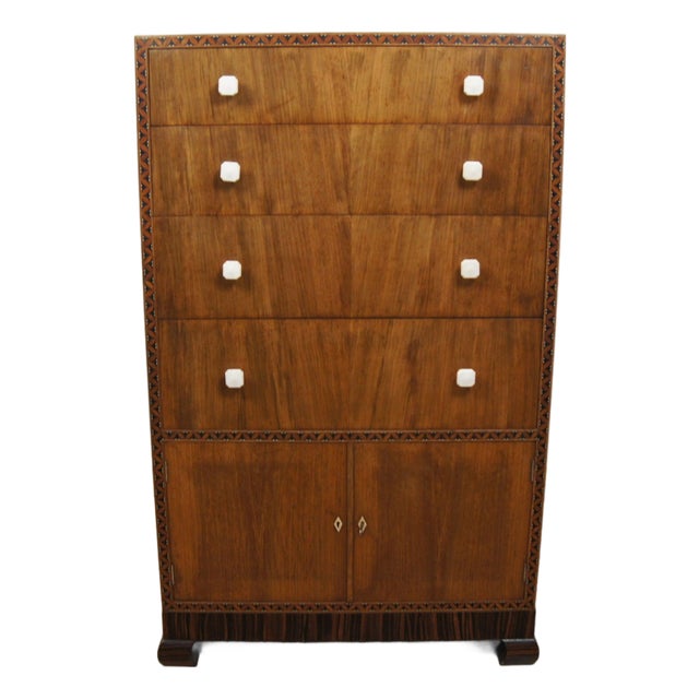 Art Deco Lowboy Cabinet by Bath Cabinet Makers, 1930s For Sale