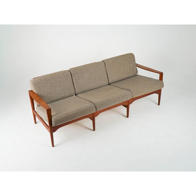Vintage Three-Seater Sofa in Teak by Illum Wikkelsø, 1960s For Sale - Image 6 of 14