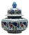 Handmade Ceramic Classic Iznik Jar with Lid Red Tulip and Meander Border For Sale