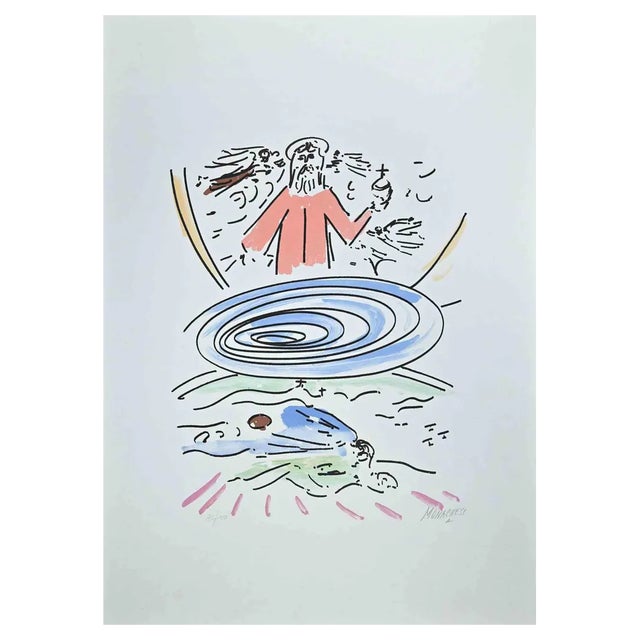 Sante Monachesi, Paradiso, Original Lithograph, 1977 For Sale