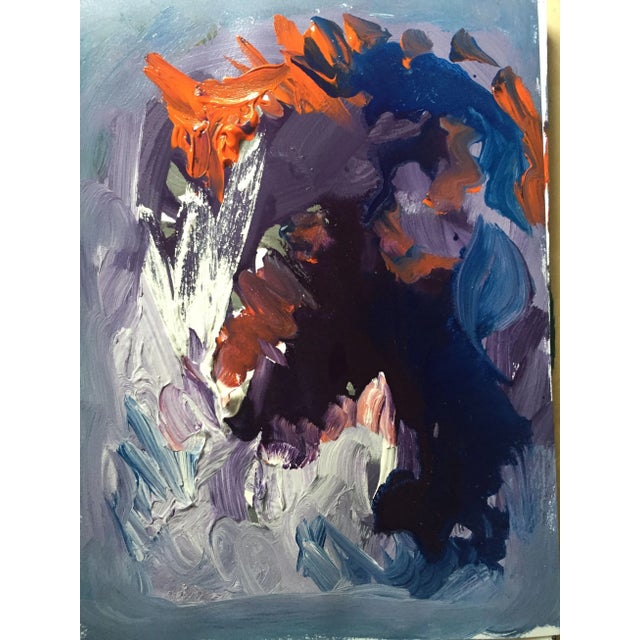 Original/Print Abstract Modern Contemporary Acrylic by Erik Sulander 8 x 12, unframed. Photo-Print.